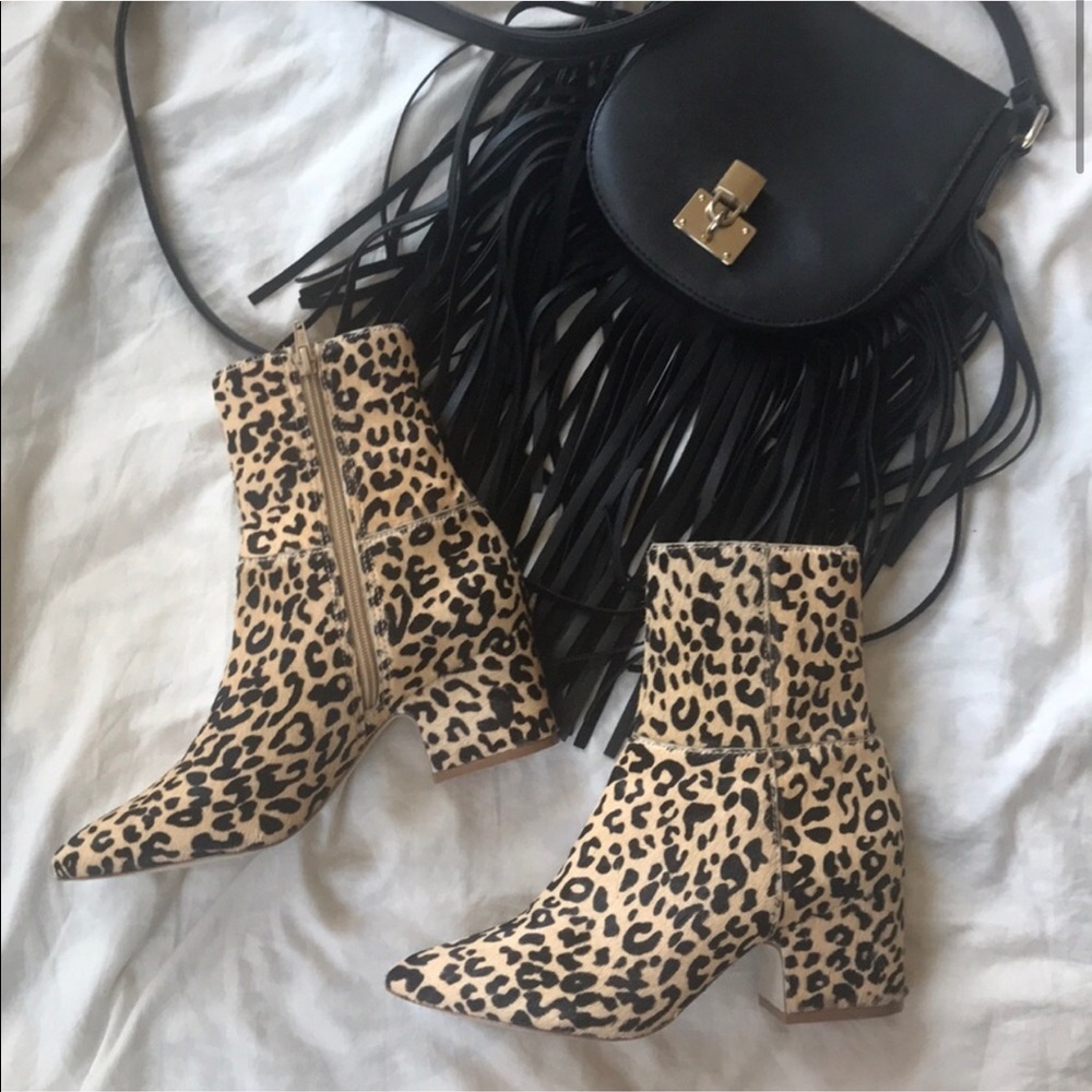 Matisse At Ease leopard booties